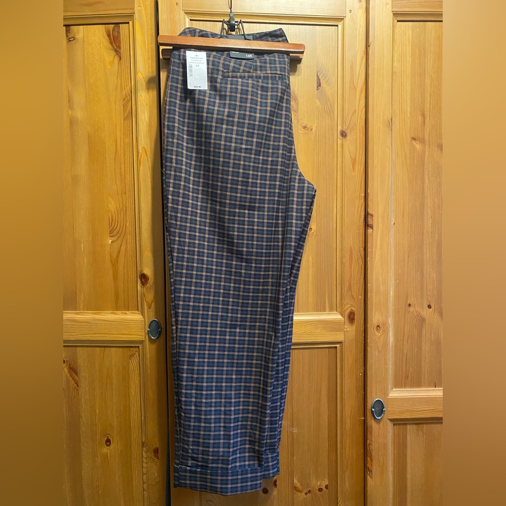 Ricki’s Plaid Ankle Pant Size 14